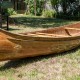 wooden canoe